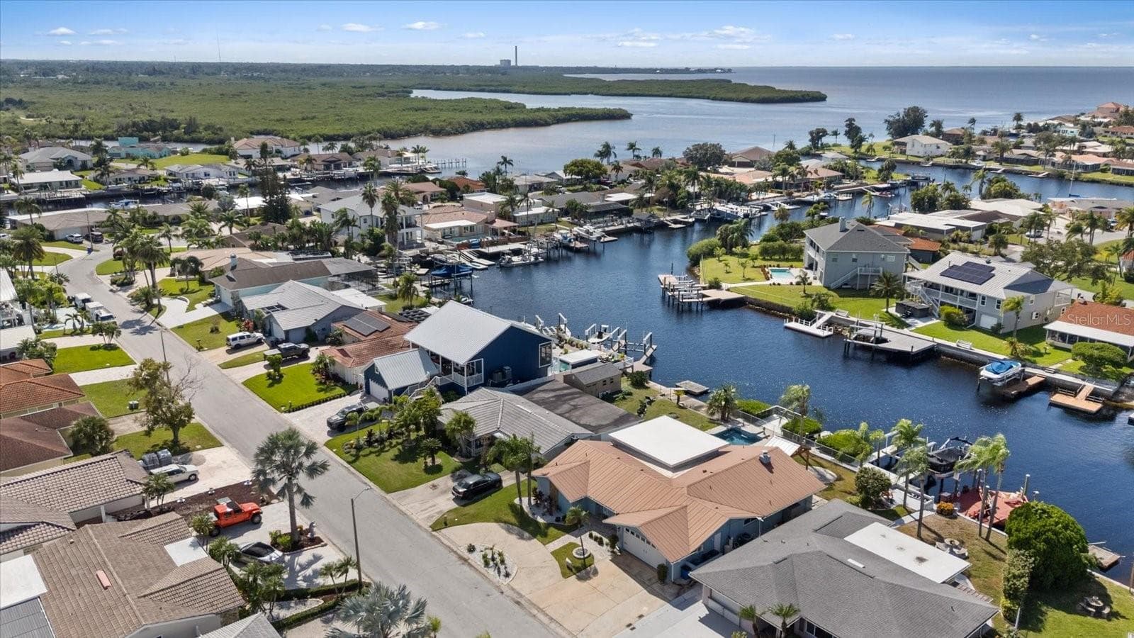 View looking toward south channel - 5001 MARLIN DR, NEW PORT RICHEY