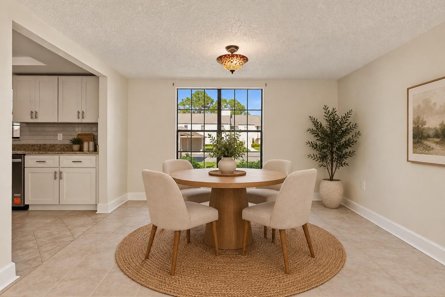 Virtually Staged - Dining Area - 2460 HERON TER #102E, CLEARWATER