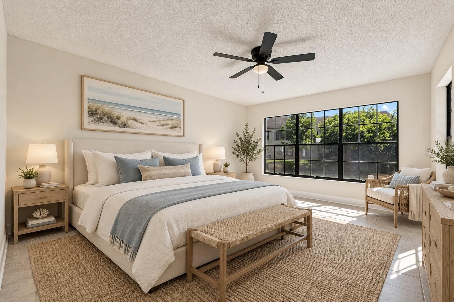Virtually Staged - Primary Bedroom - 2460 HERON TER #102E, CLEARWATER