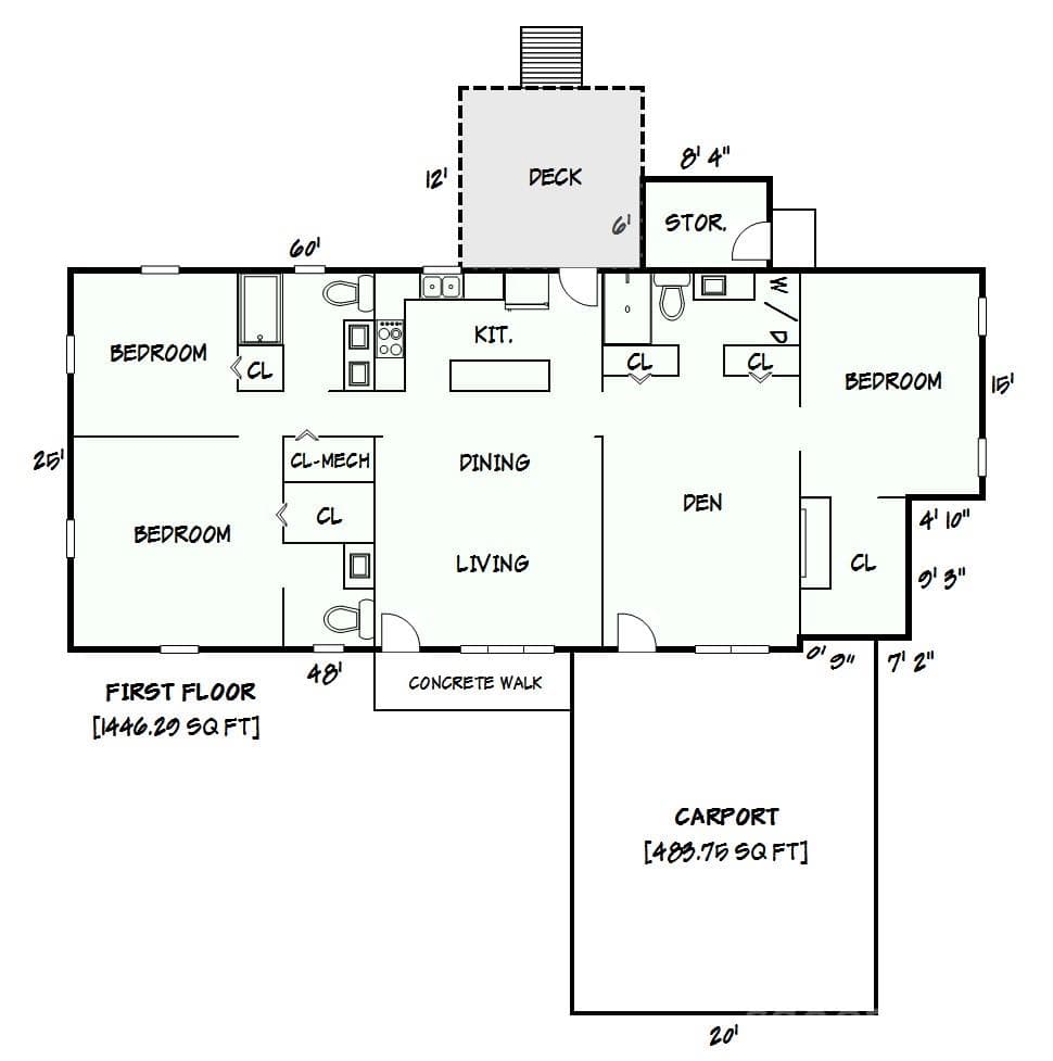 Floor plan - 4176 Grace Chapel Road, Granite Falls