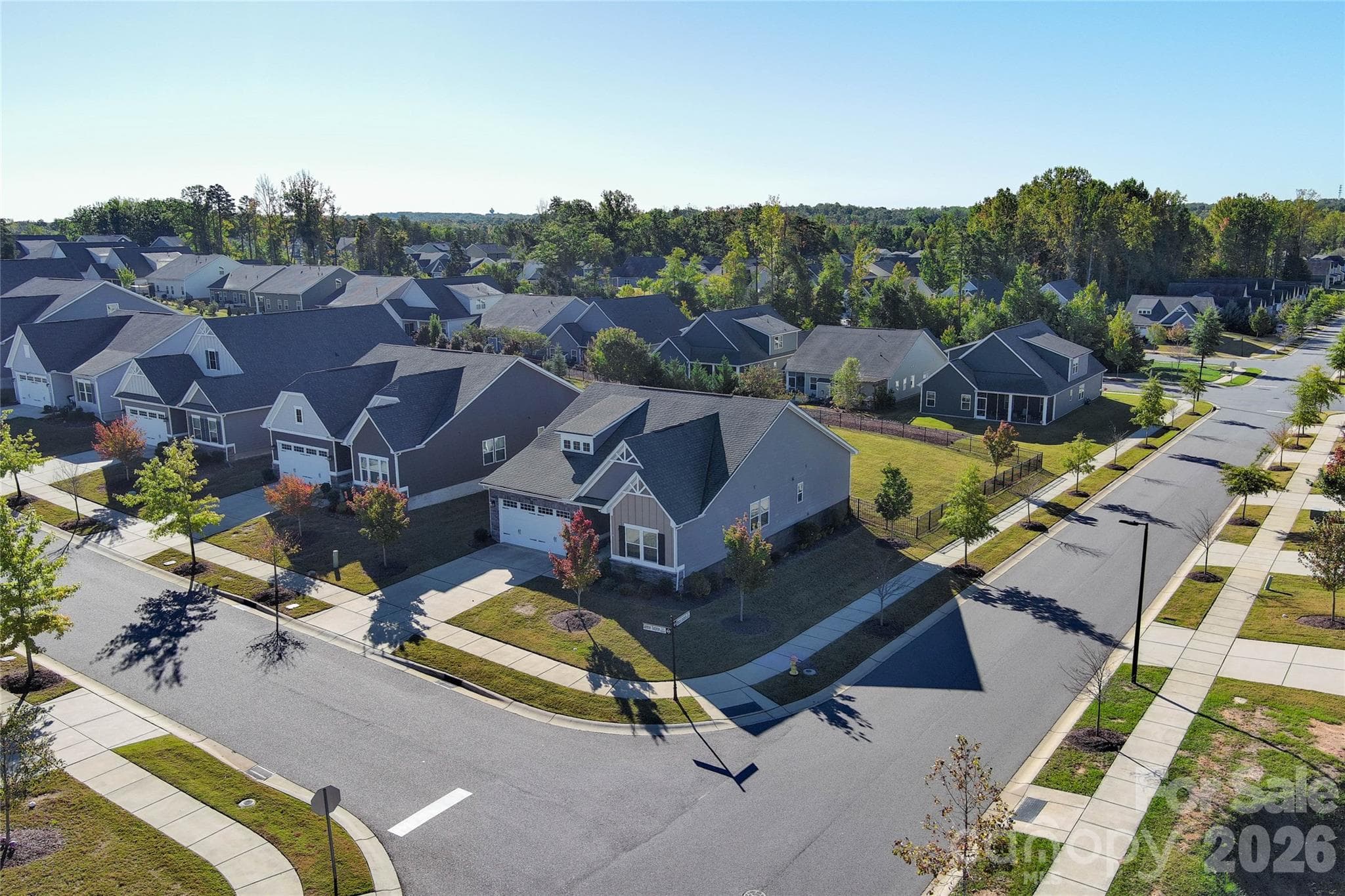 Aerial View-Corner Lot - 5091 Summer Surprise Lane, Charlotte
