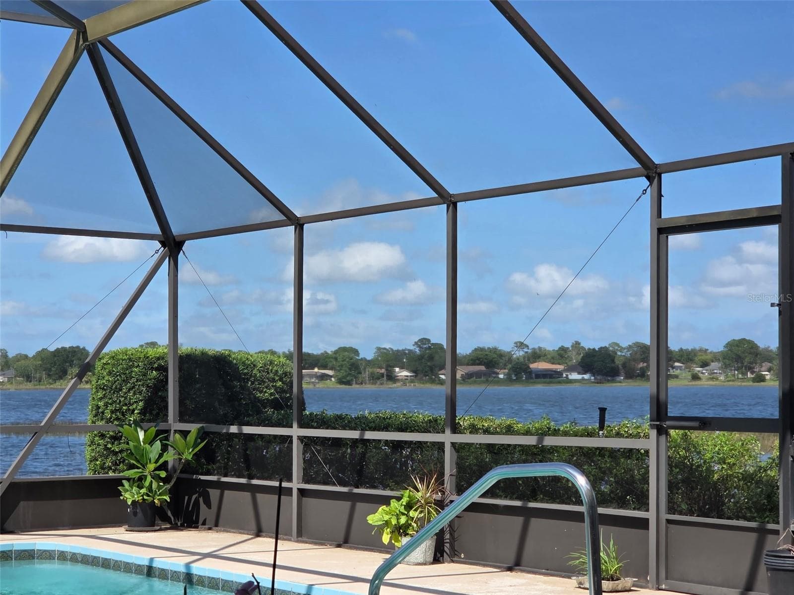 Pool view to the north - 2526 RUSK CT, DELTONA