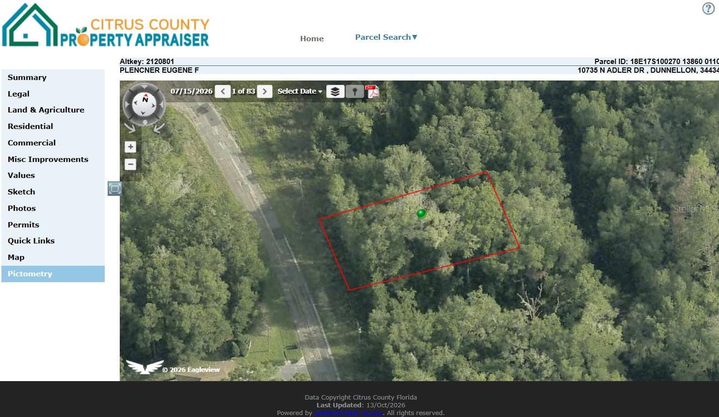 Land at 10735 N ADLER DR, CITRUS SPRINGS, photo 3 of 6