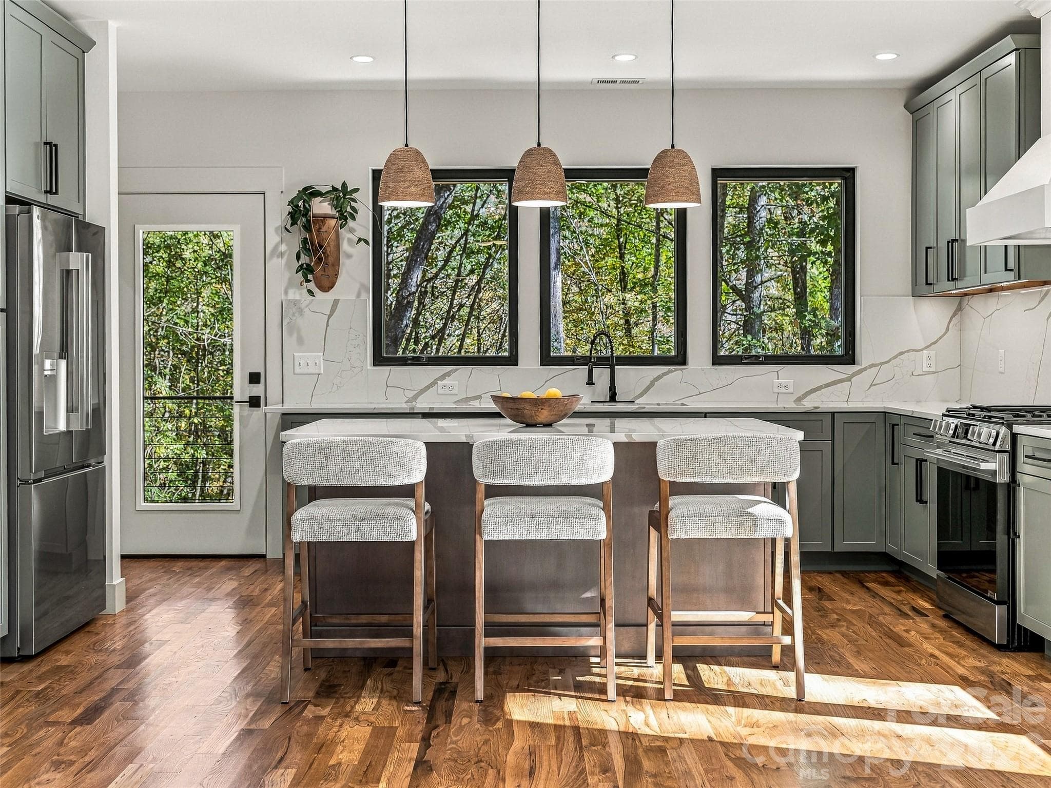 Plenty of kitchen workspace - 384 Green Hollow Lane, Brevard