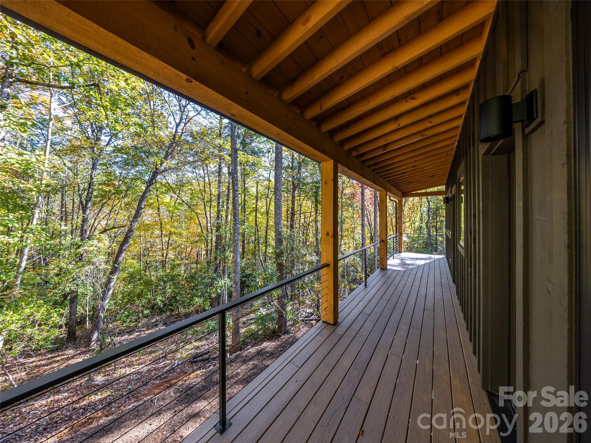 Back Porch- Hear sounds of nature and creek - 384 Green Hollow Lane, Brevard