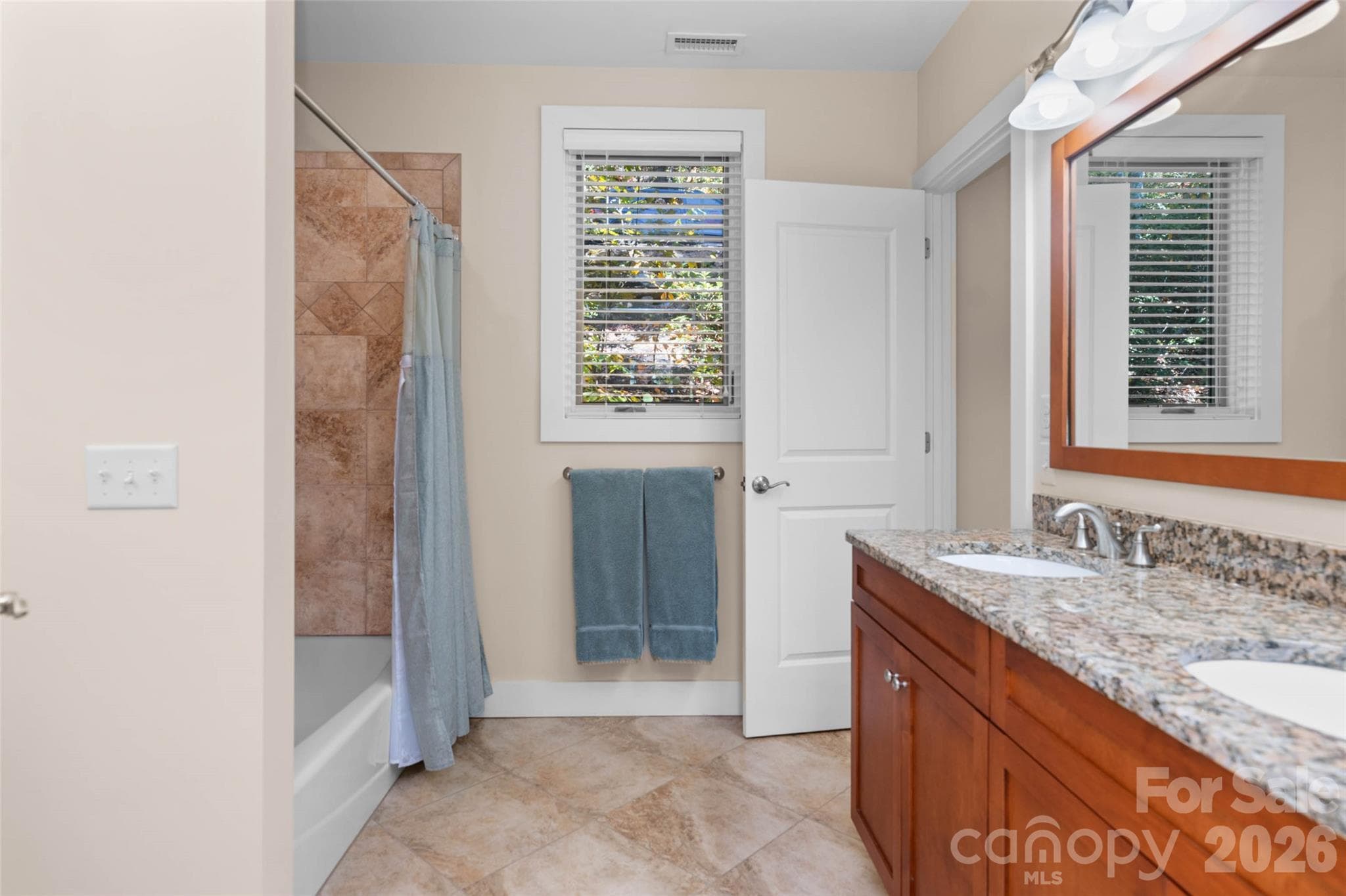 Lower level  jack and Jill full bath between the family room and bedroom #2 - 351 Chapel Road, Black Mountain