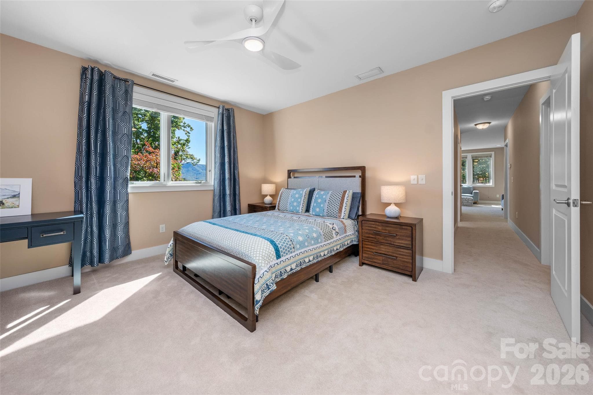 Bedroom #4 guest suite with full on-suite. - 351 Chapel Road, Black Mountain