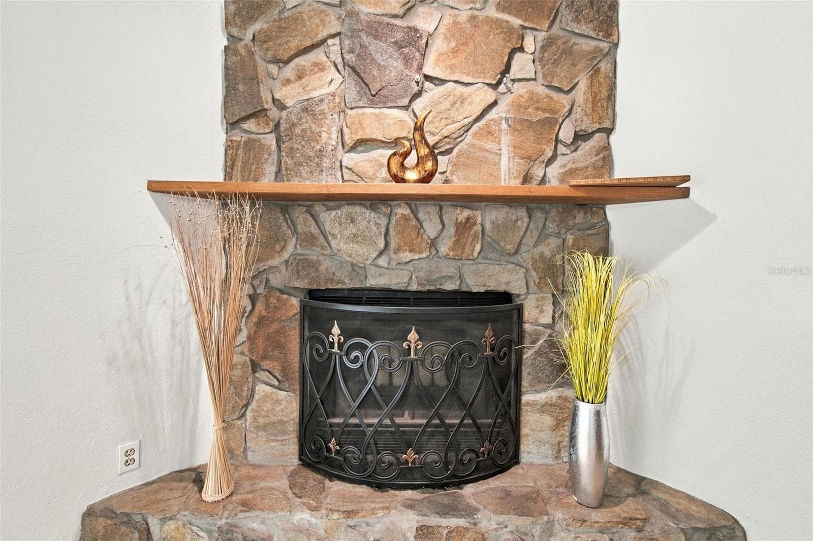 Wood burning fireplace - 3445 35TH ST N, ST PETERSBURG
