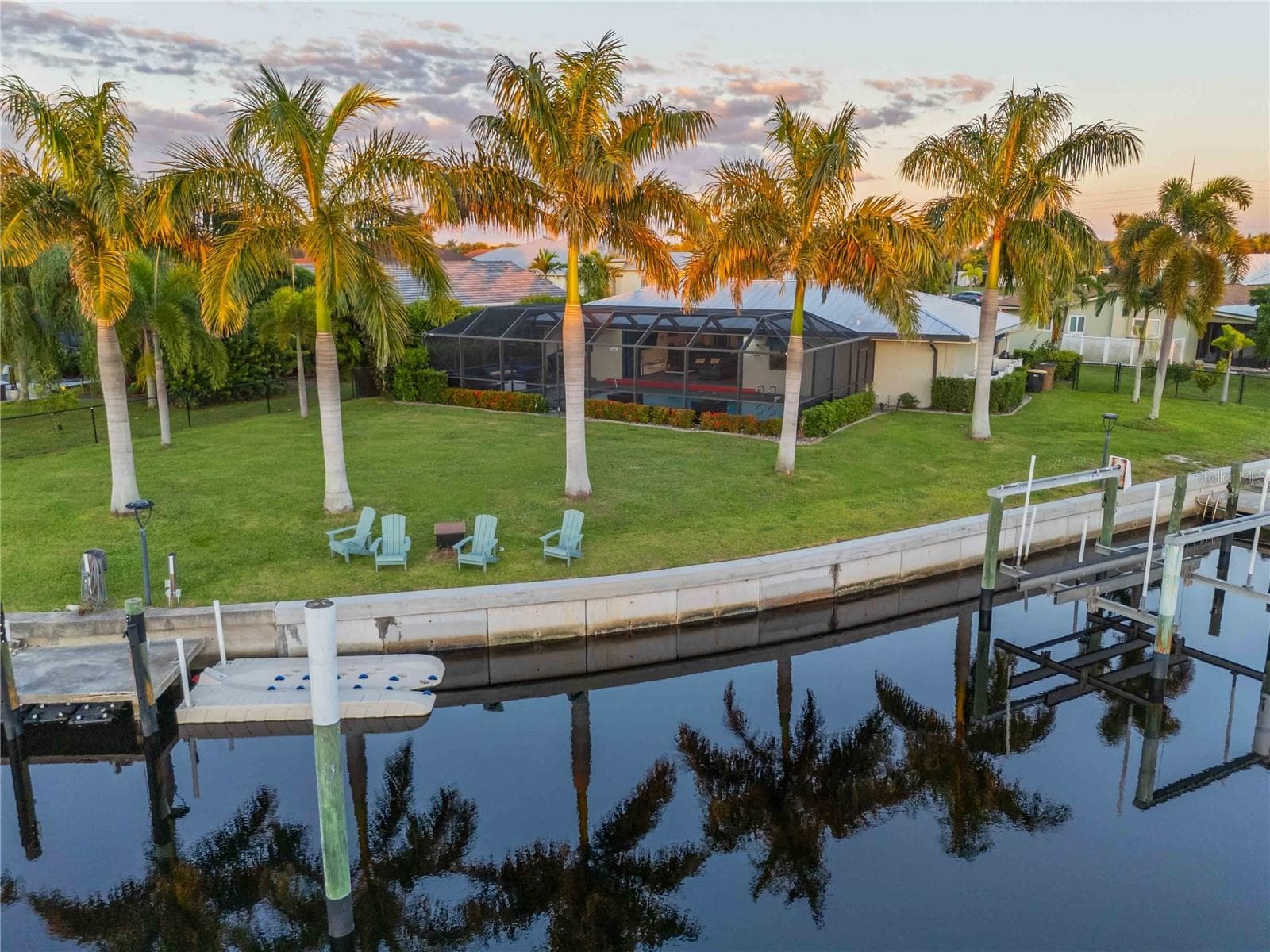 Back dock of 131 Casa Ln - 131 CASA LN, PUNTA GORDA