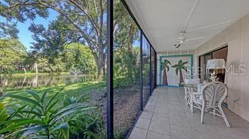 Lanai overlooking the Lake - 5326 LAKE ARROWHEAD TRL #7, SARASOTA