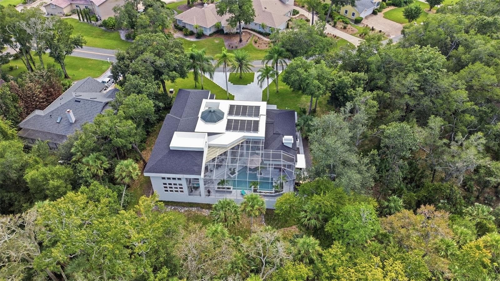 REAR AERIAL VIEW - 2586 E SPRUCE CREEK BLVD, PORT ORANGE