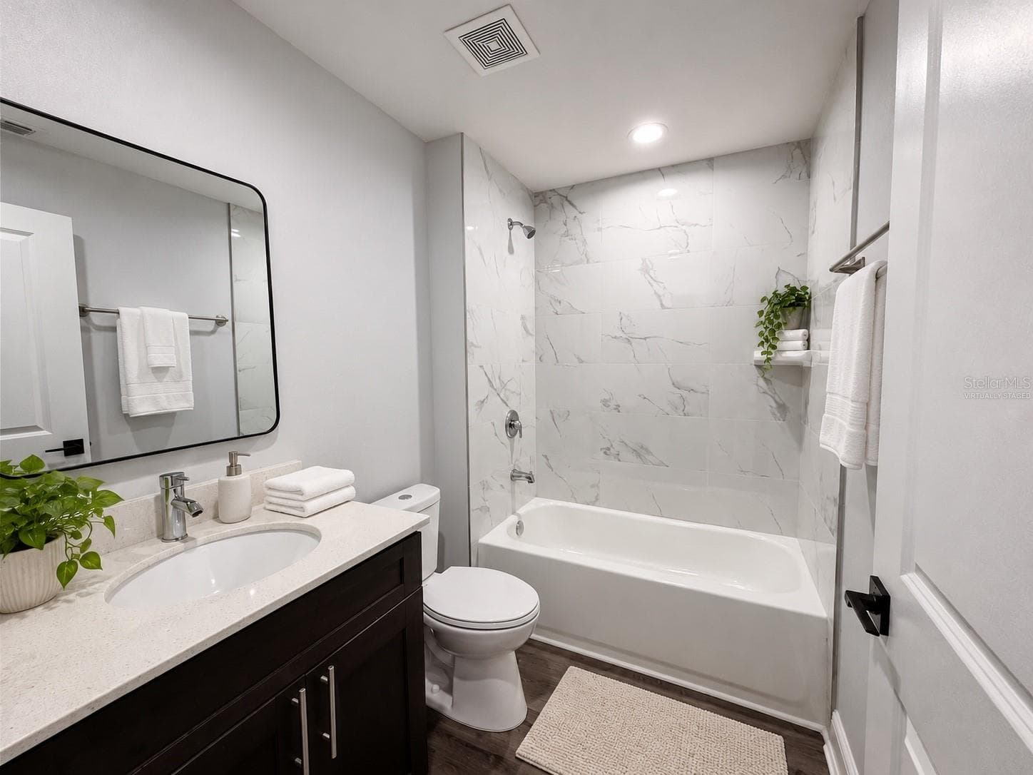 Virtually staged bathroom - 13473 SW 60TH AVENUE RD, OCALA