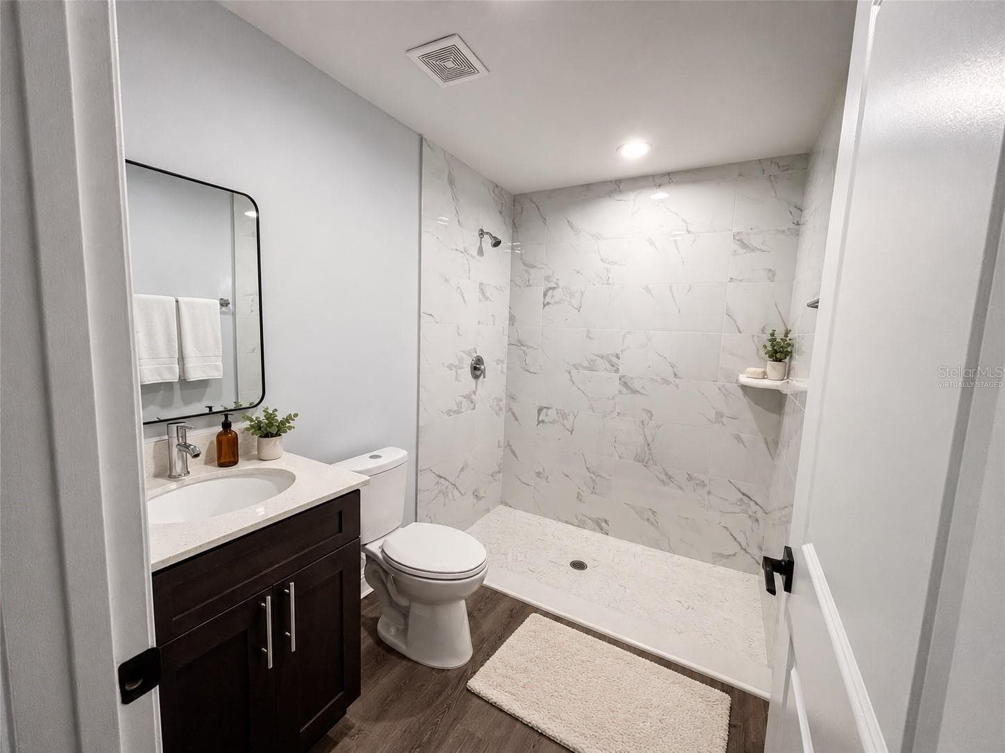 Virtually staged bathroom - 13473 SW 60TH AVENUE RD, OCALA
