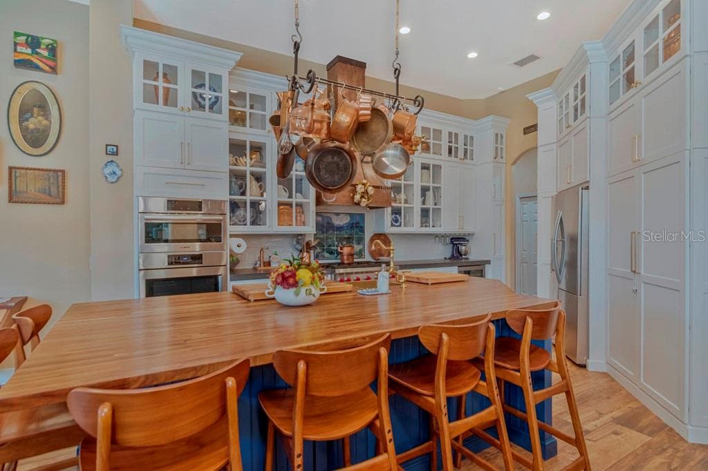 *Huge Kitchen Island with Butcher Block Countertops - 5907 CHERRY OAK DR, VALRICO