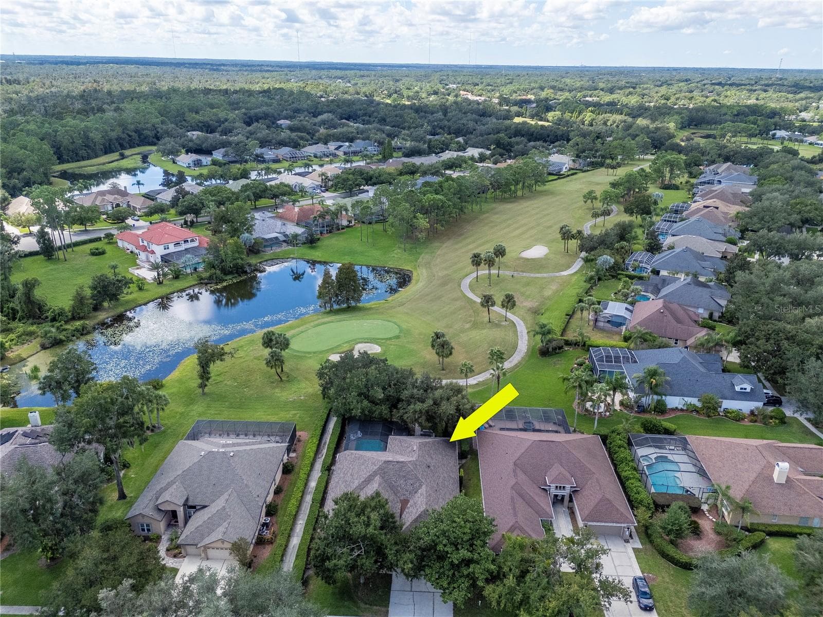 Wonderful Views of the 13th Green in the Backyard - 5907 CHERRY OAK DR, VALRICO