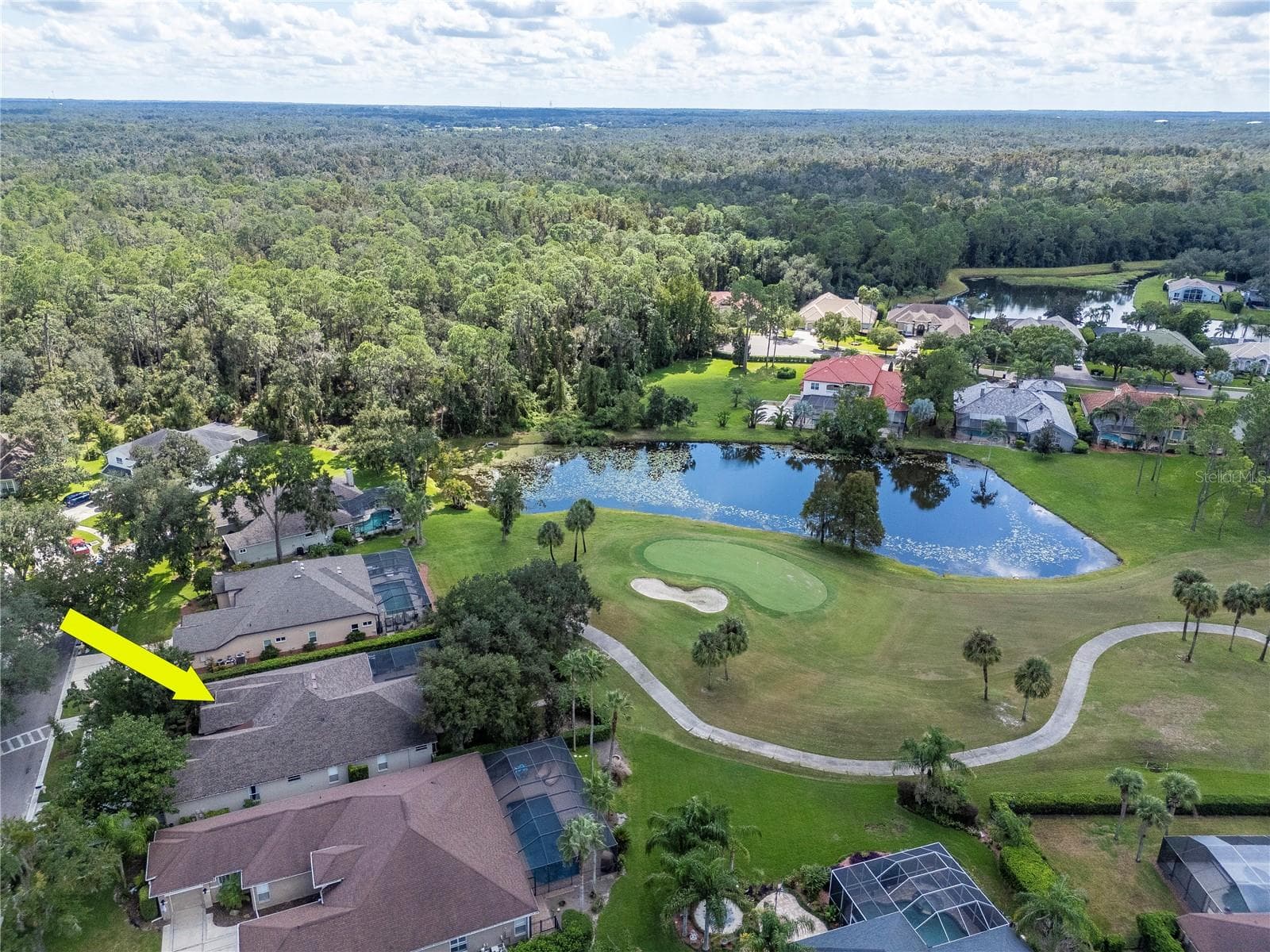 Wonderful Views of the 13th Green in the Backyard - 5907 CHERRY OAK DR, VALRICO