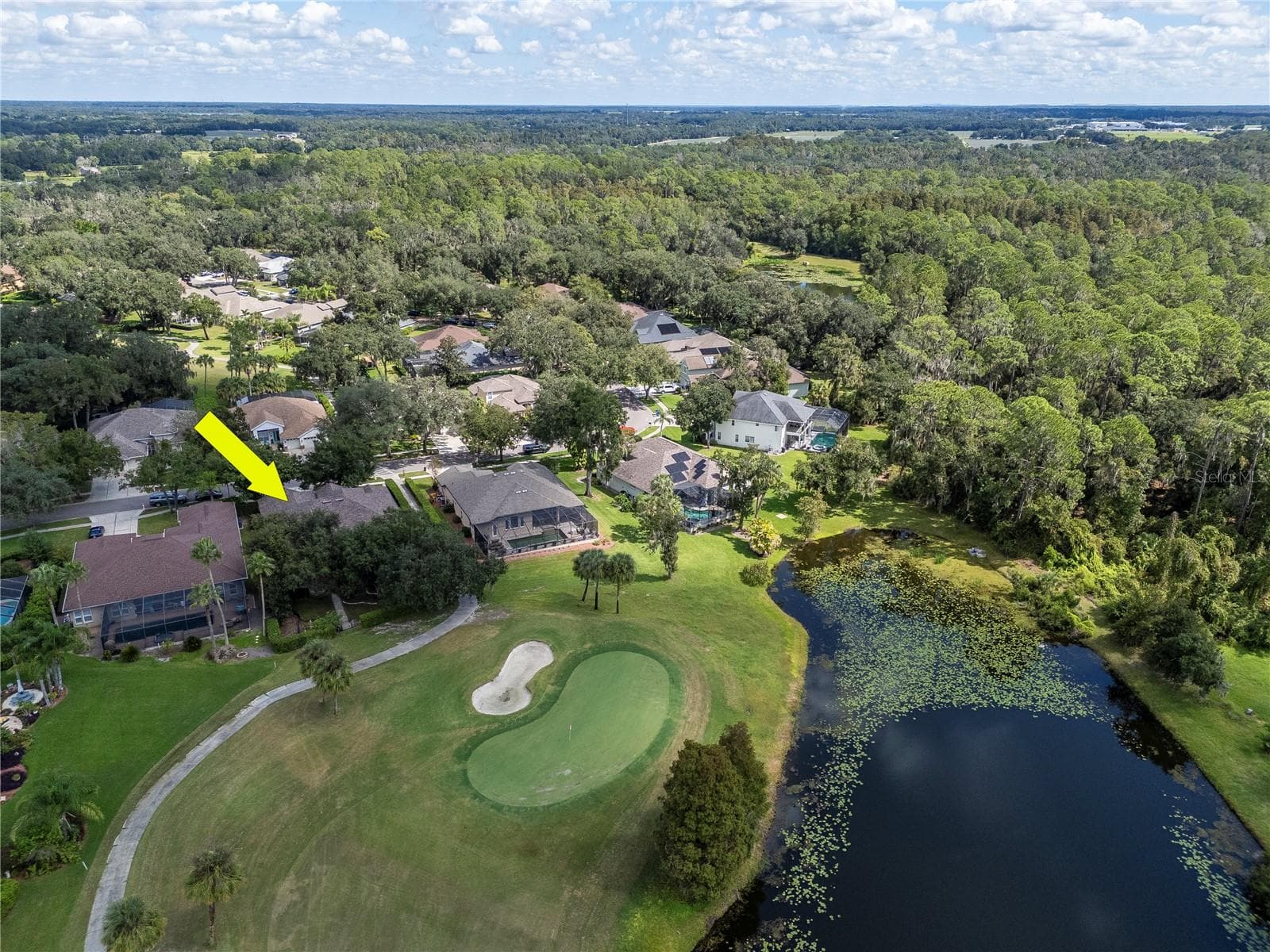 Wonderful Views of the 13th Green in the Backyard - 5907 CHERRY OAK DR, VALRICO
