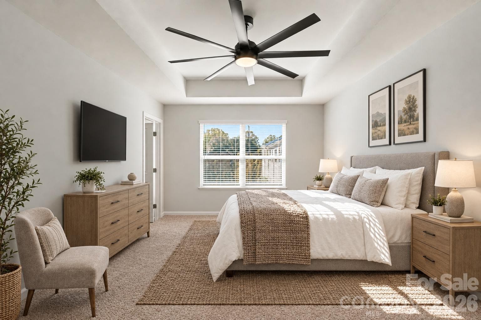 Digitally staged primary. - 4714 Lakeview Road, Charlotte