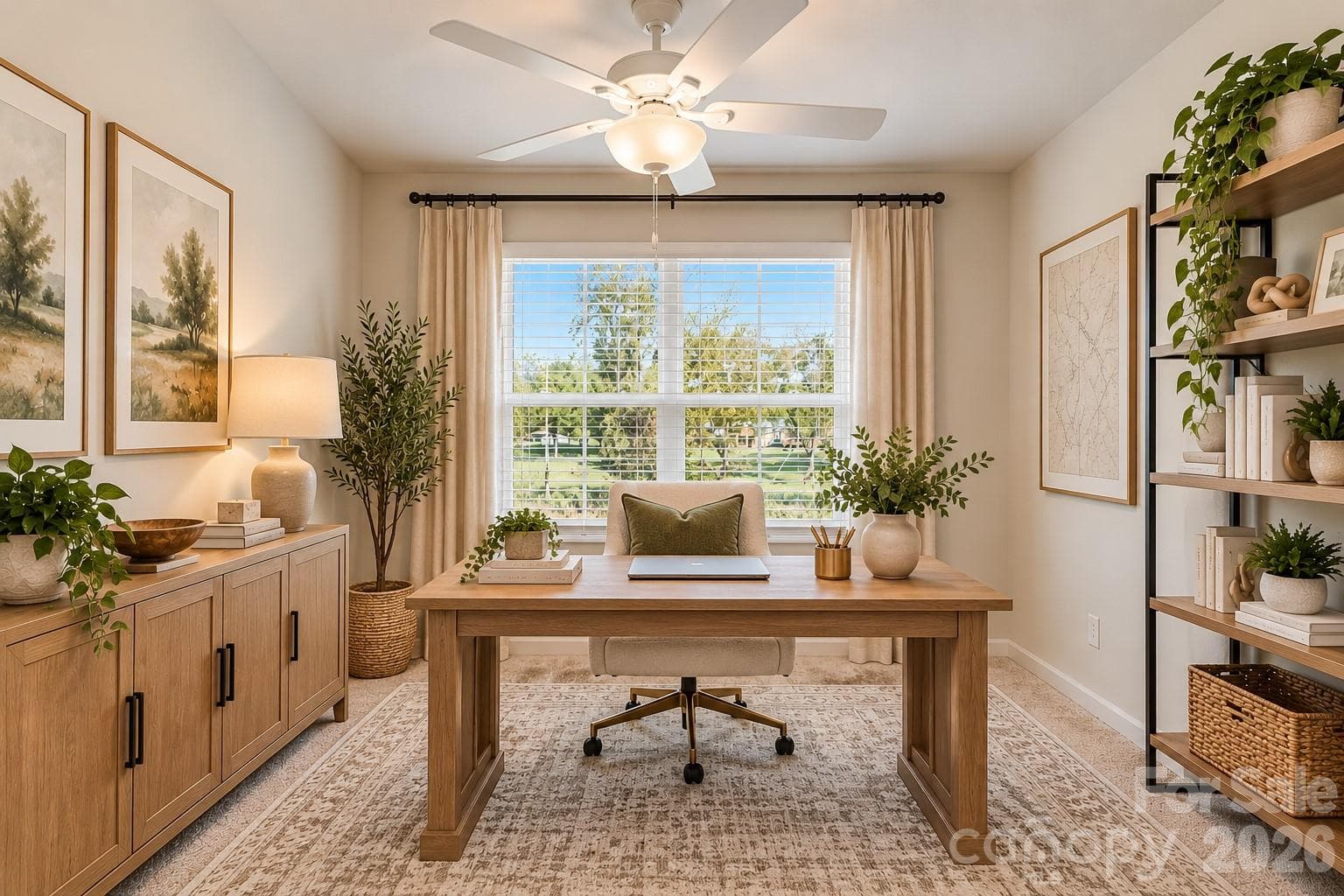 Digitally staged 3rd bedroom - 4714 Lakeview Road, Charlotte