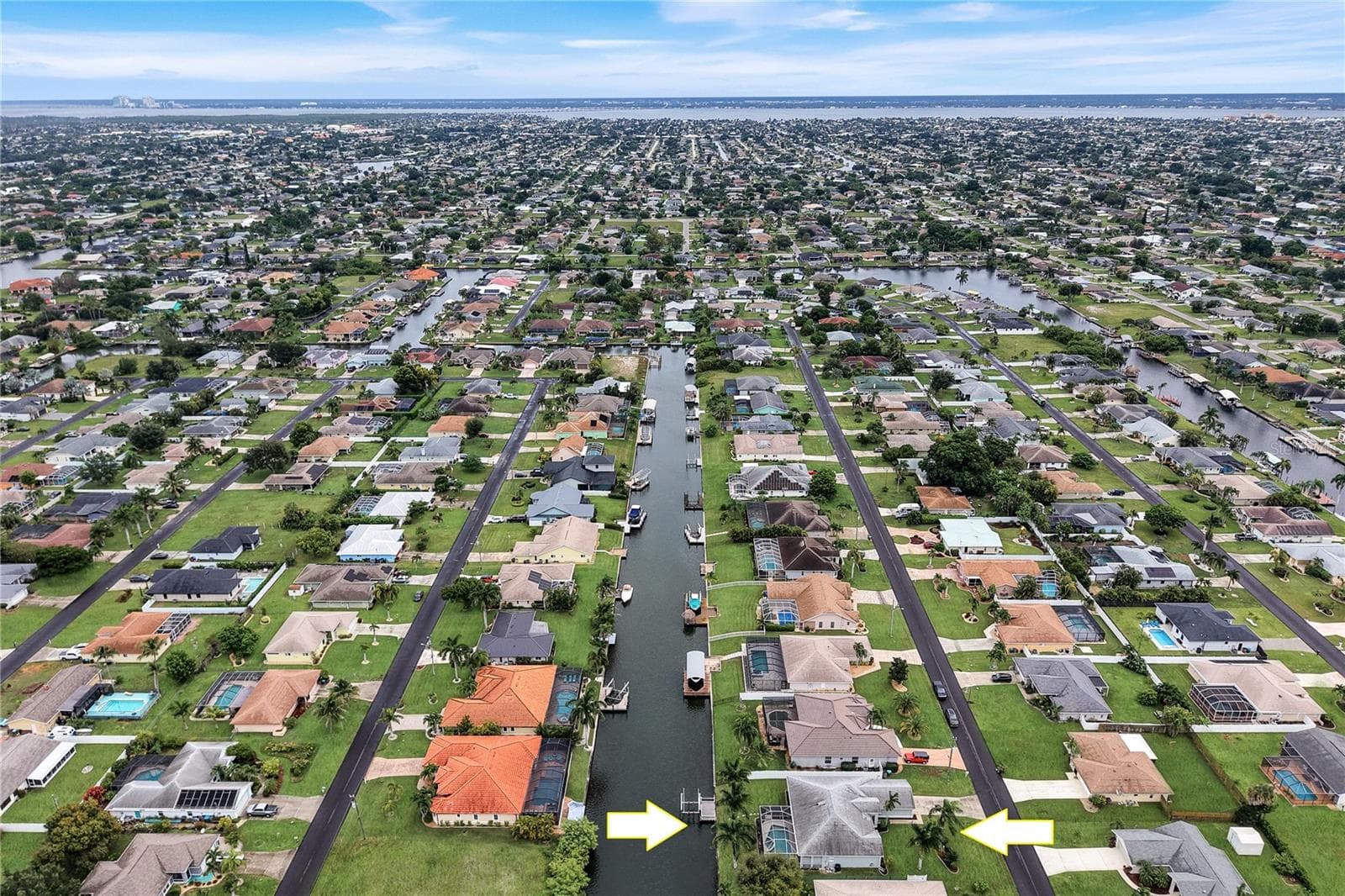 View toward open water. - 305 SE 31ST ST, CAPE CORAL