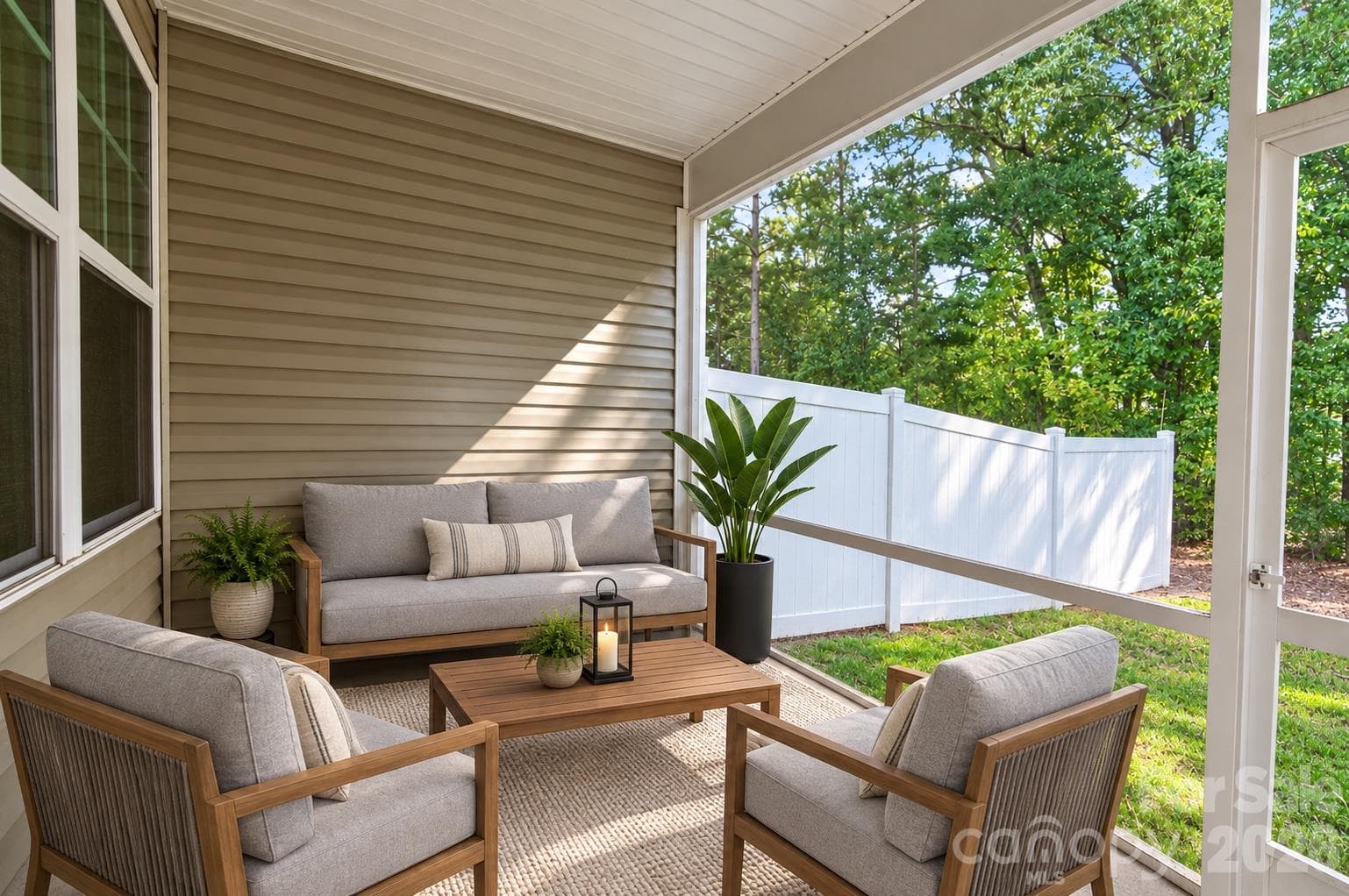 Staged Back yard - 13017 Cottage Crest Lane, Charlotte