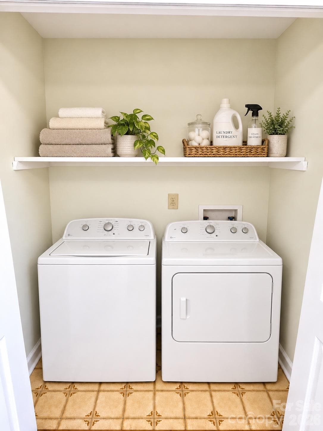 Laundry Closet - virtually staged to better visualize the space - 9501 Wood Beam Court, Mint Hill