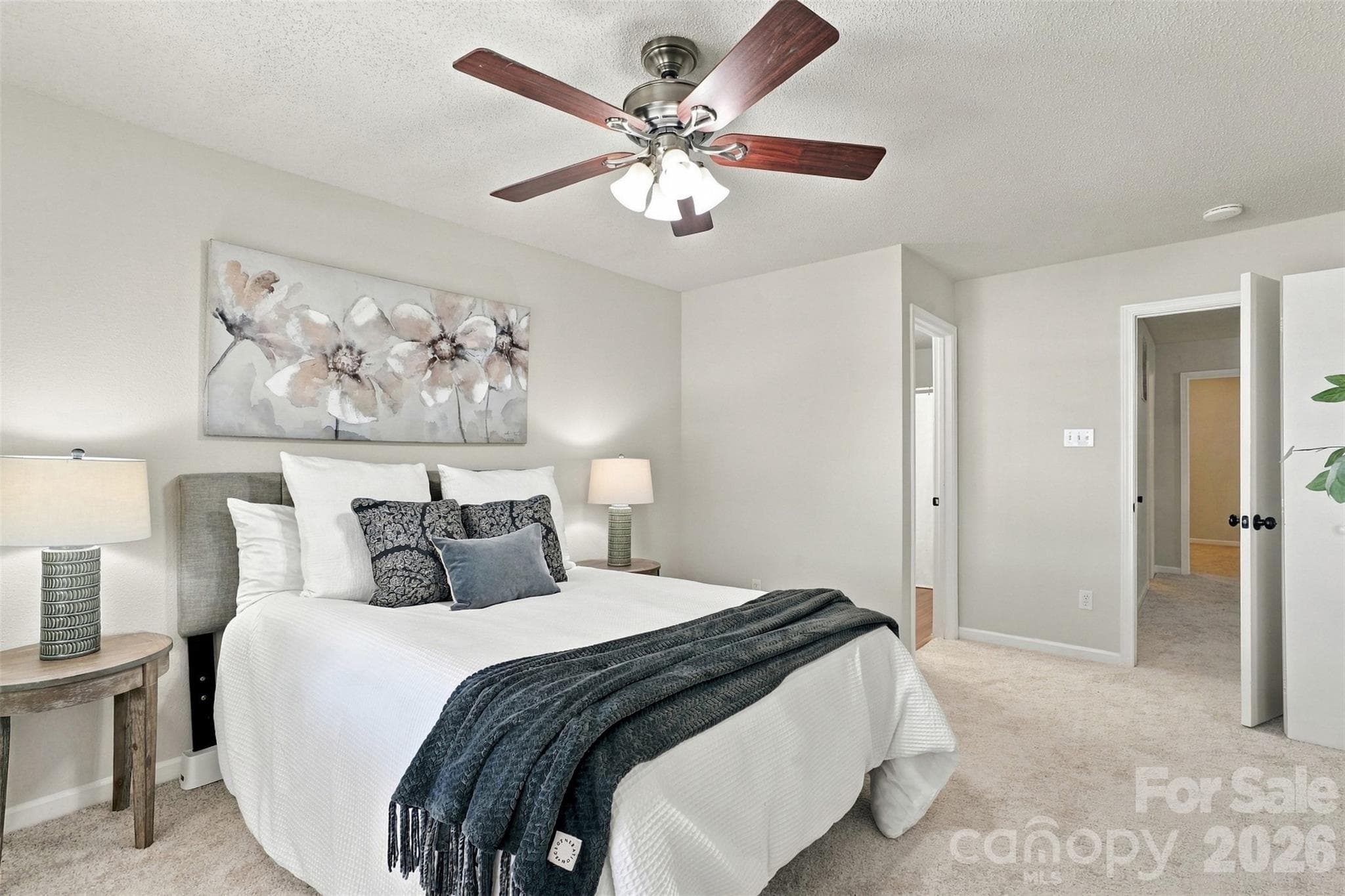 Primary bedroom with ensuite bathroom. - 1901 Beckwith Lane, Waxhaw