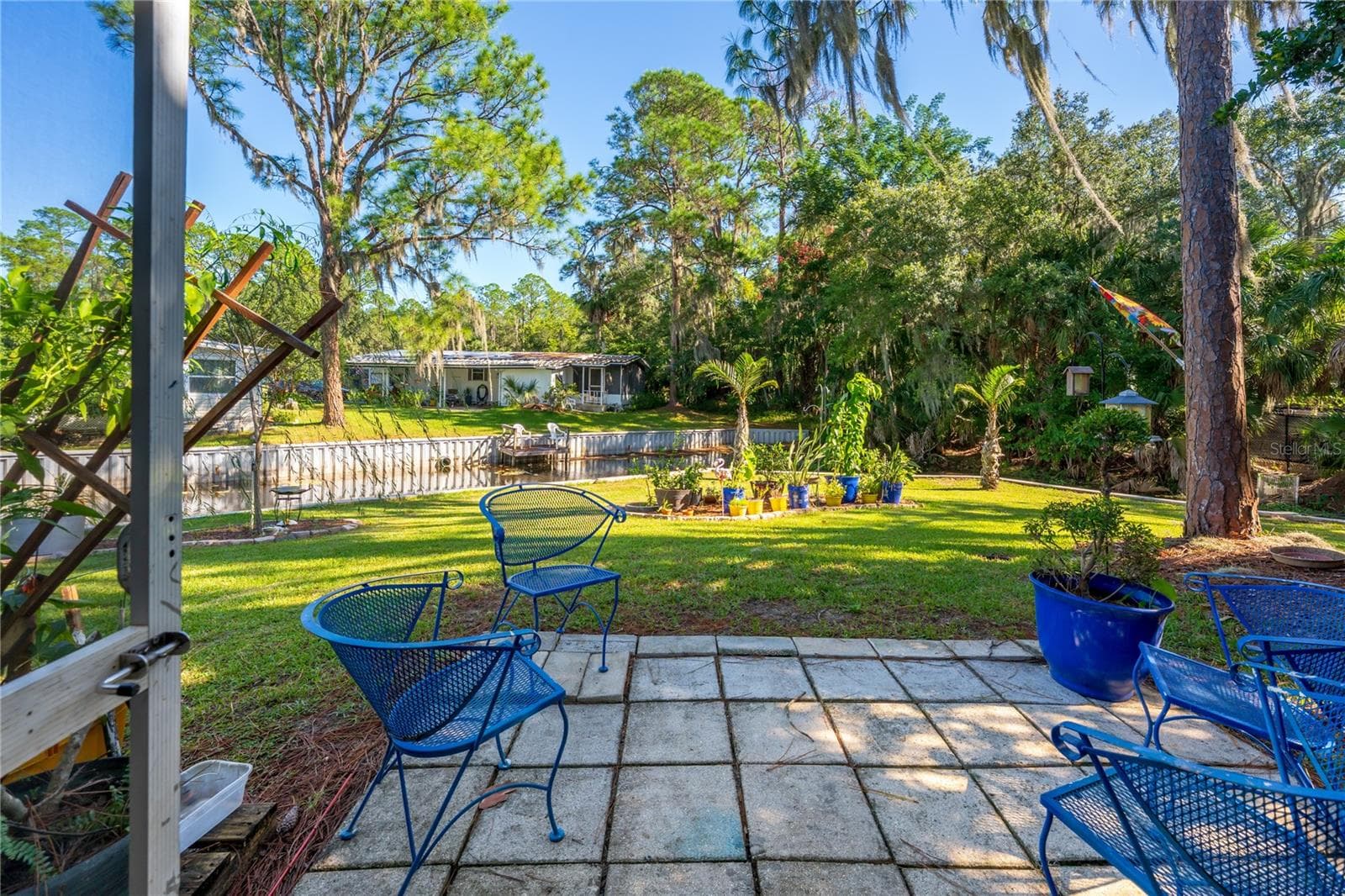 Back View into the Canal - 130 PINEY RDG, EUSTIS