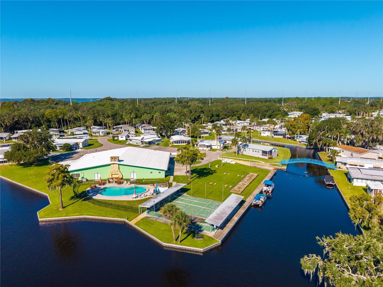 Aerial View of Clubhouse and Pool - 130 PINEY RDG, EUSTIS