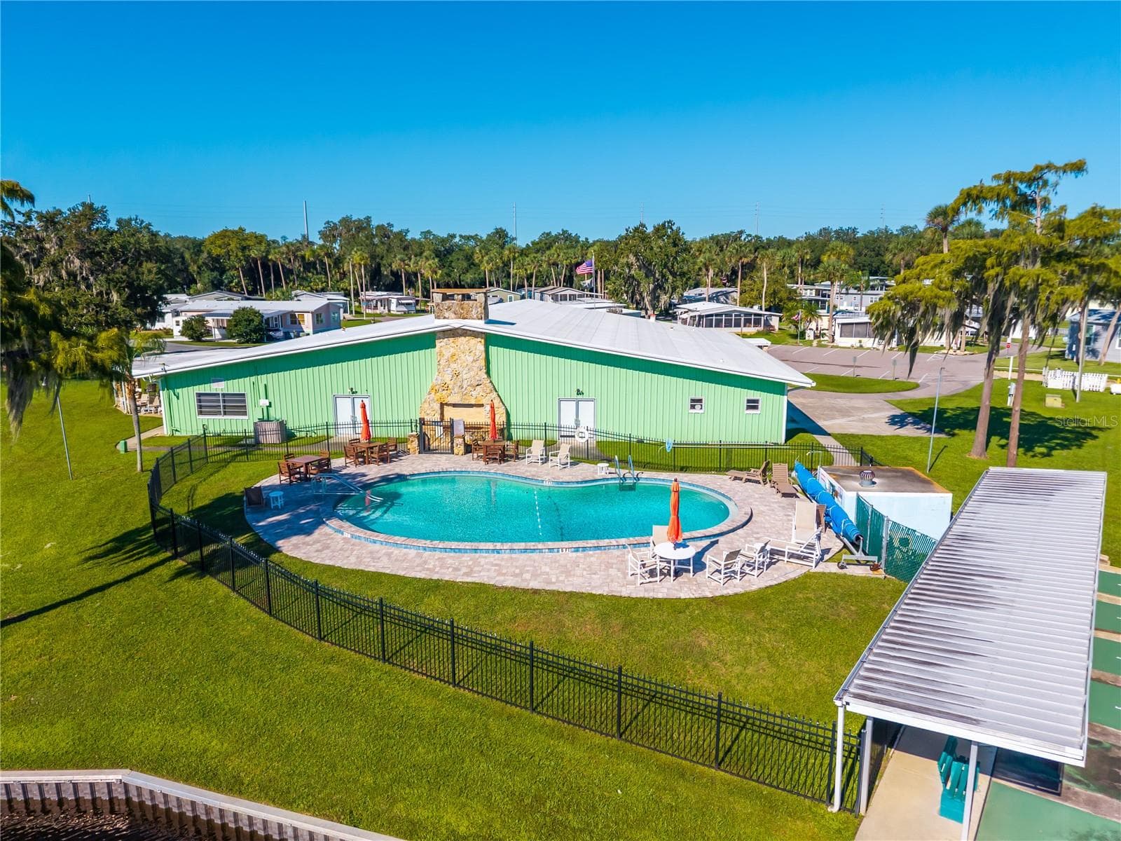 Aerial View of Clubhouse and Pool - 130 PINEY RDG, EUSTIS