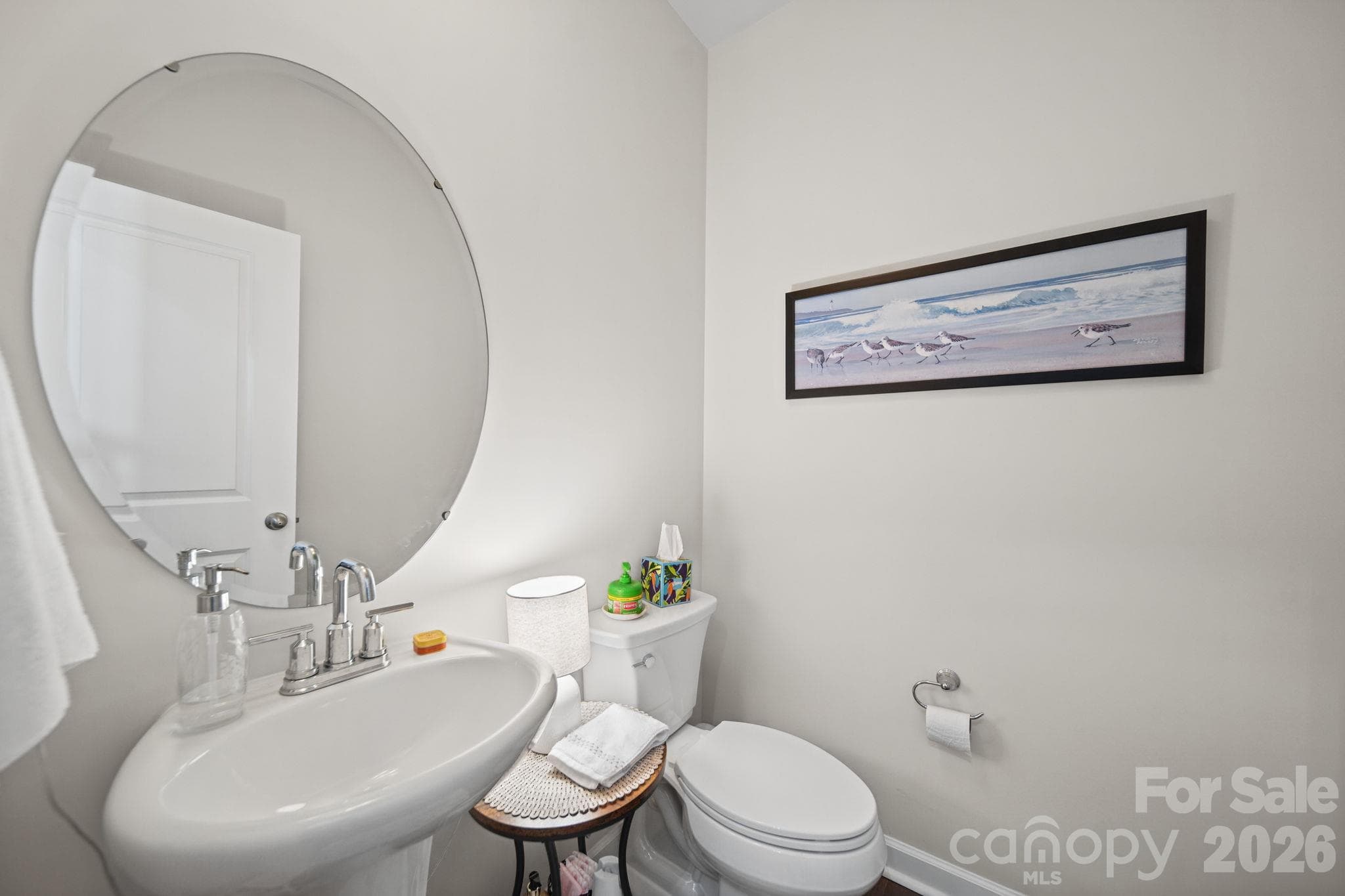 Half Bathroom on Main Level - 1712 Braemar Village Drive, Monroe