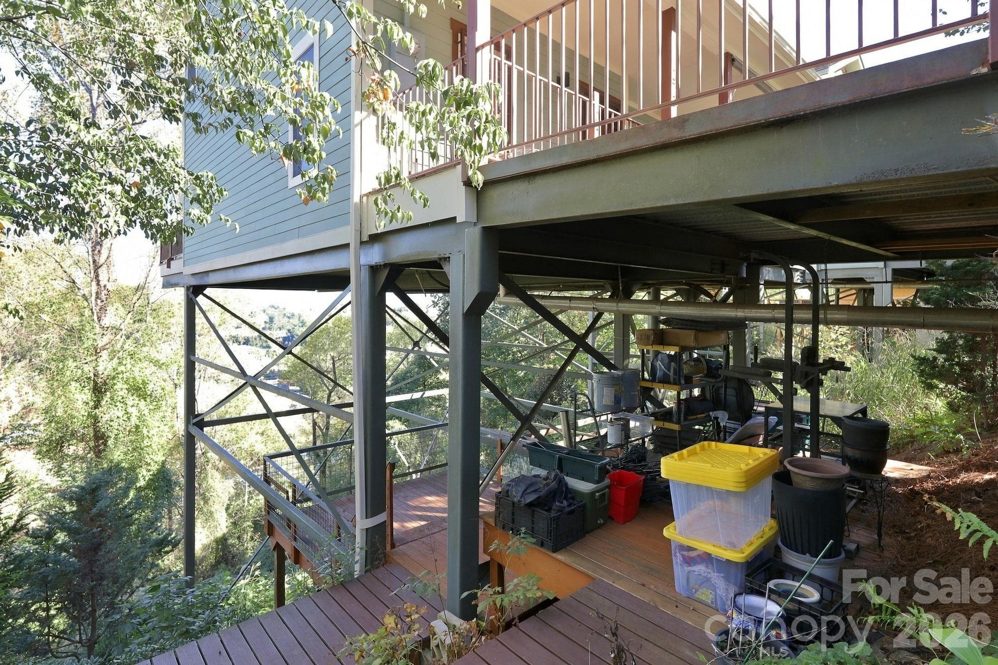 Lower Deck and outdoor storage - 272 Riverview Drive, Asheville