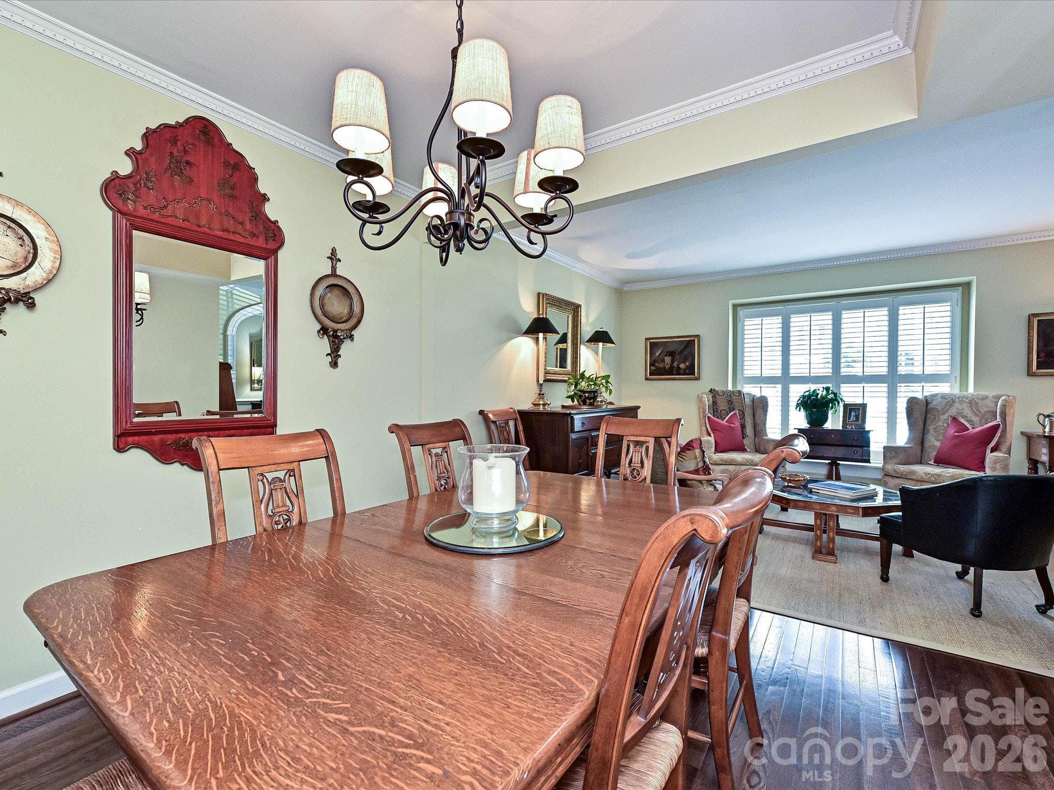 Dining room off of kitchen and living room - 4313 Silo Lane, Charlotte