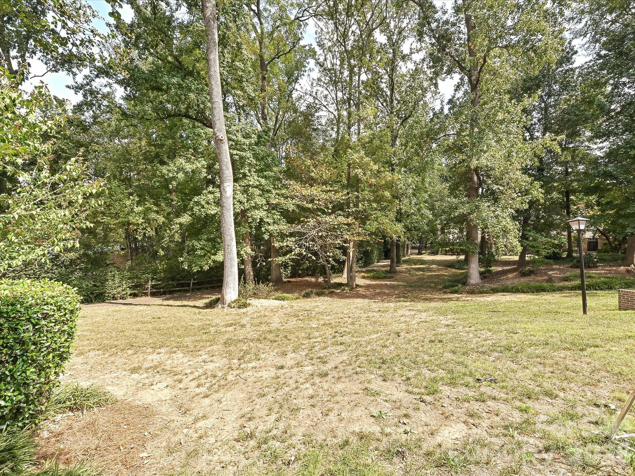 Natural area behind unit with access to walking trail - 4313 Silo Lane, Charlotte