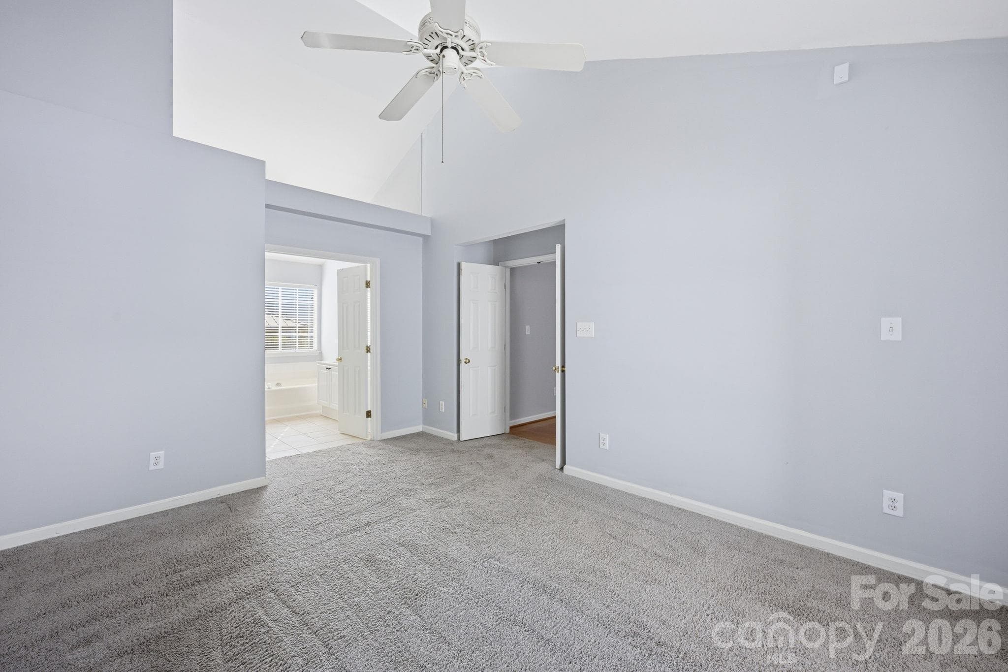 This is a view to the Primary ensuite Bathroom! - 4000 Huntmeadow Drive, Charlotte