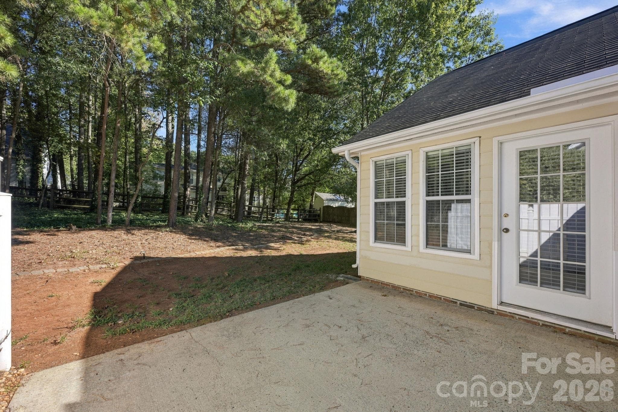 Let's go back outside and take a look at your Patio again! - 4000 Huntmeadow Drive, Charlotte
