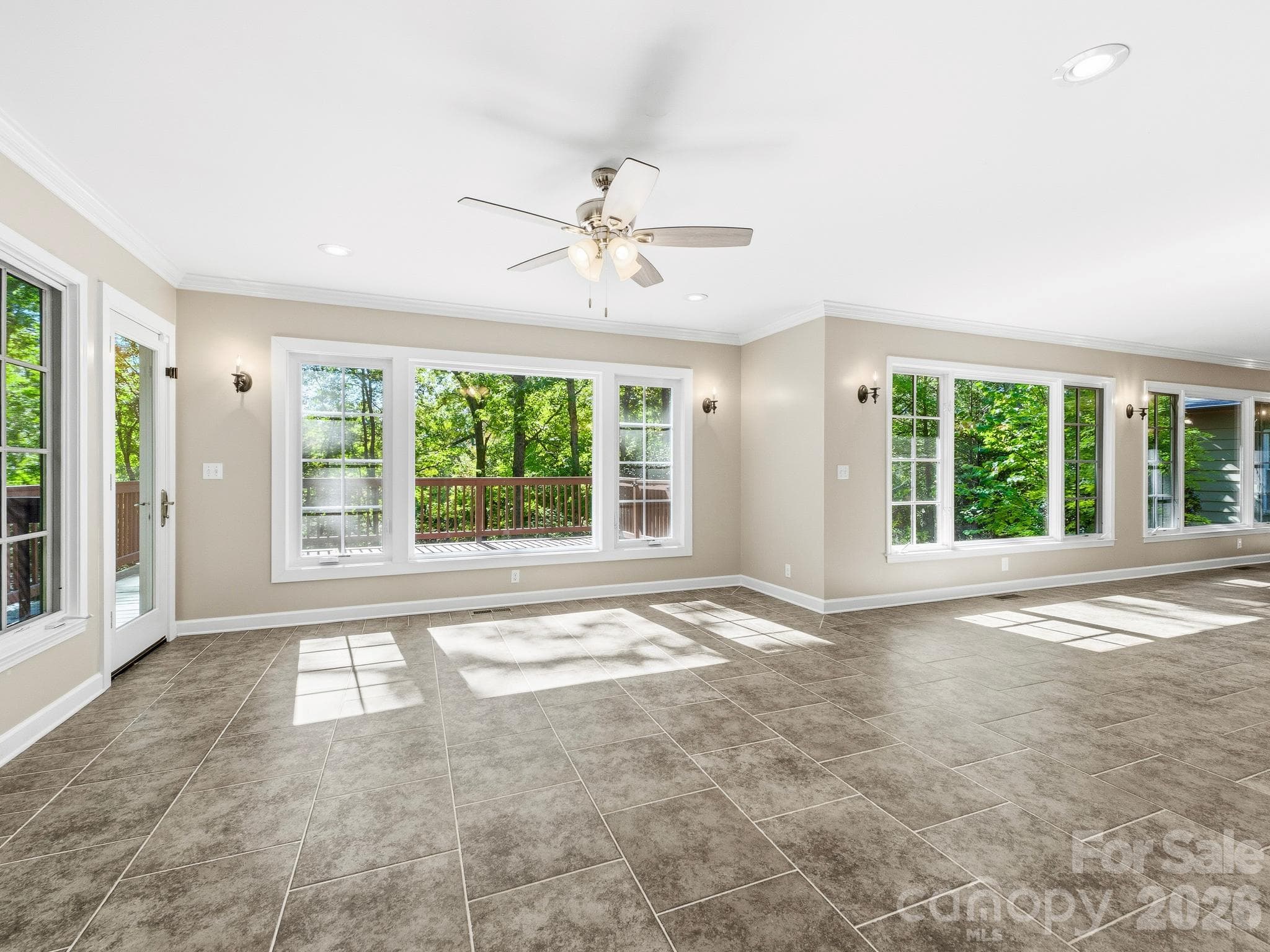 This massive room with endless windows is shown virtually staged in the other photos. - 175 Mimosa Road, Columbus