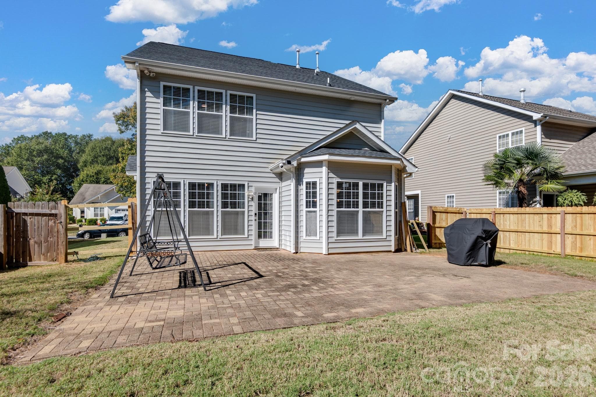 Rear of Home *at time of photos, new fencing almost completed* - 558 Sugar Tree Drive, Rock Hill