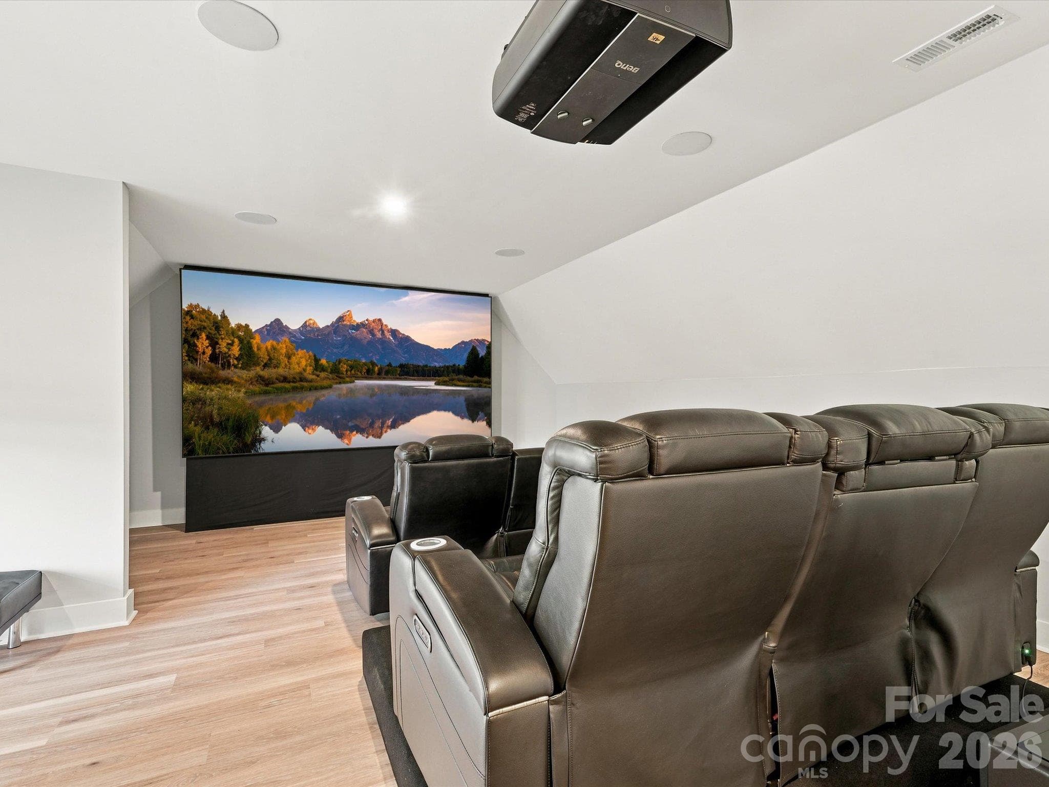 Elite home theater with BEN-Q 4-k projector and Martin Logan speakers - 1298 Cole Avenue, Rock Hill