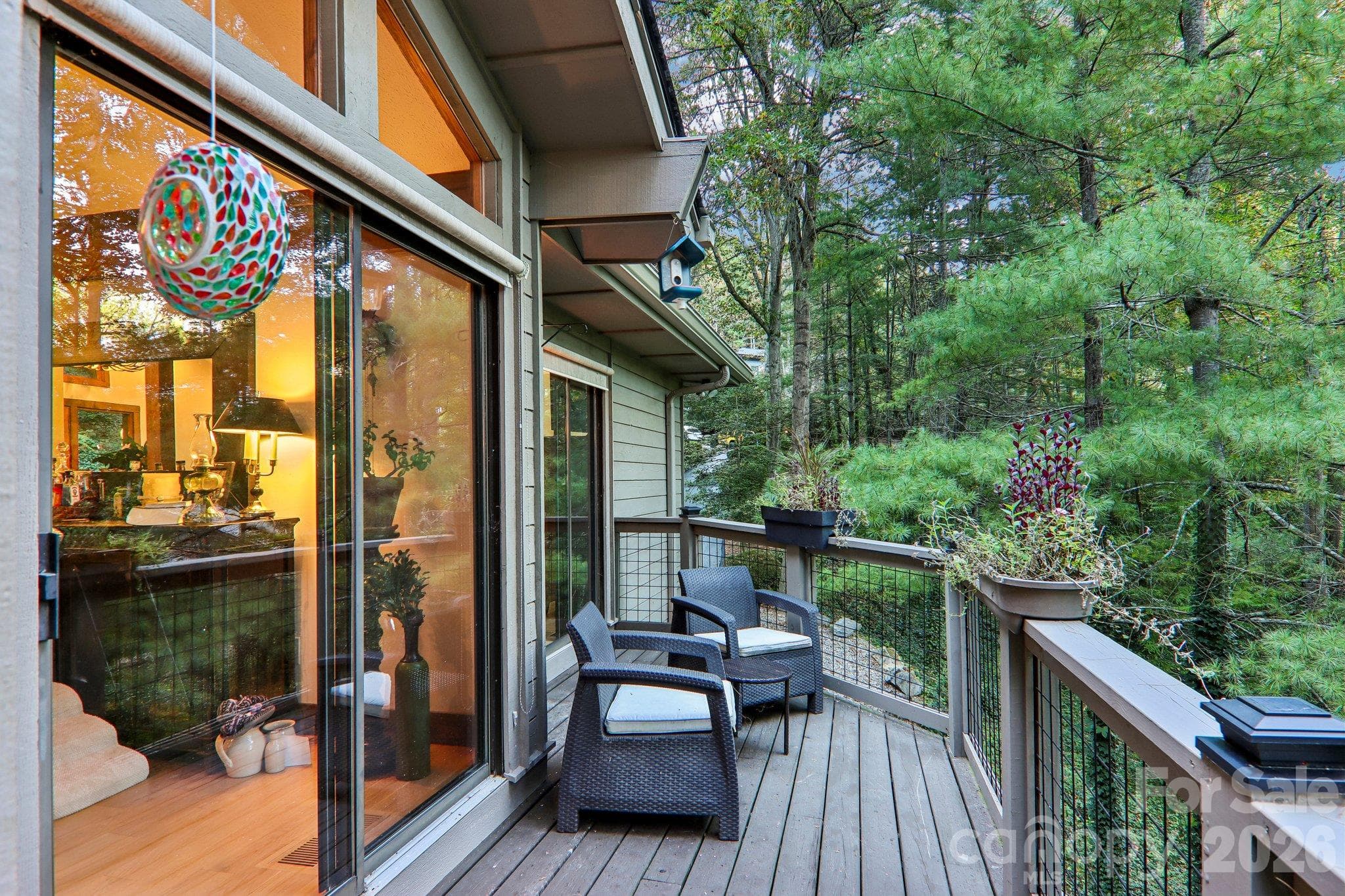 Rear deck with multiple entry points - 212 Pheasant Run, Hendersonville