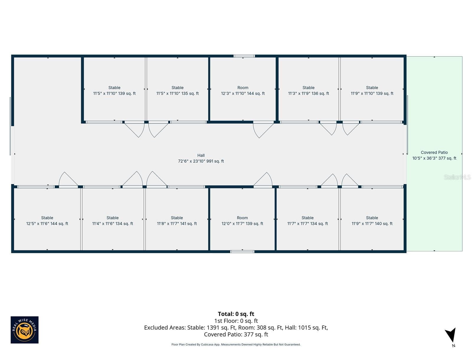 9 STALL HORSE BARN - 10484 GYPSY AVE, WEEKI WACHEE