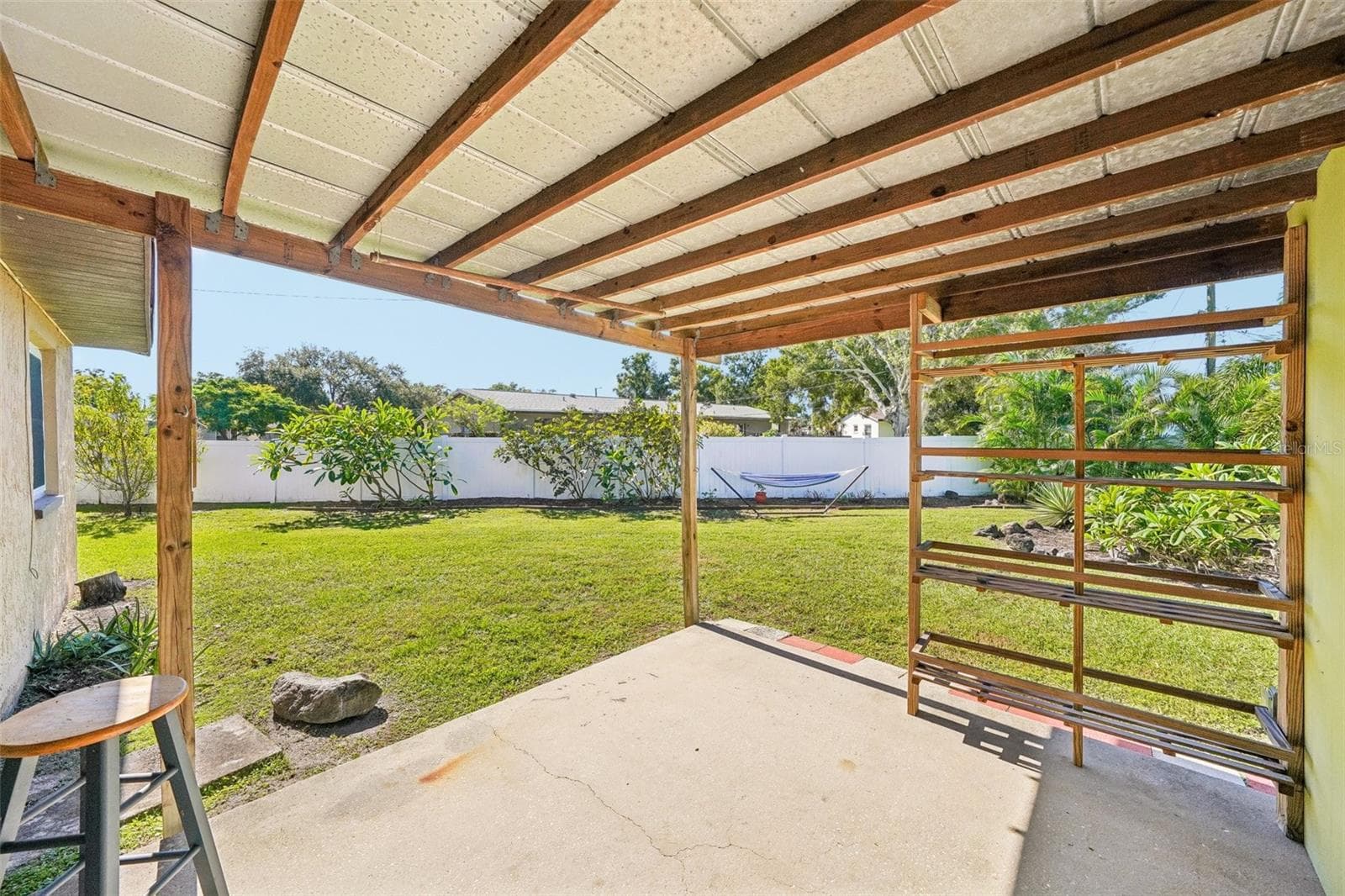 Unit 2 covered outdoor area - 4100 45TH AVE N, ST PETERSBURG