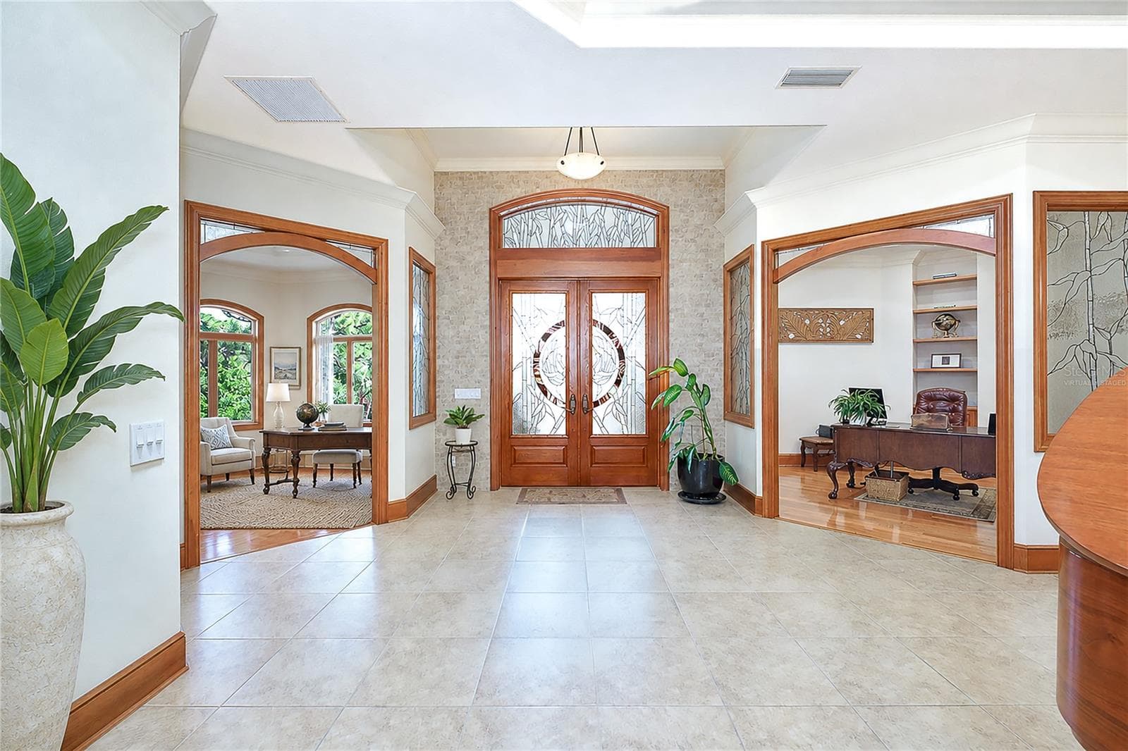 Foyer-Dual Offices (office on left is virtually staged) - 1930 BAYSHORE DR, ENGLEWOOD