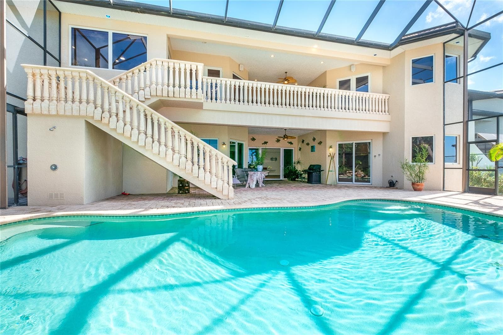 Enjoy relaxing & entertaining in your private pool overlooking Lemon Bay - 1930 BAYSHORE DR, ENGLEWOOD