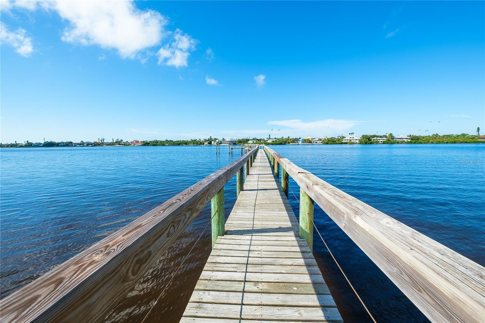 Dock overlooking Lemon Bay - 1930 BAYSHORE DR, ENGLEWOOD