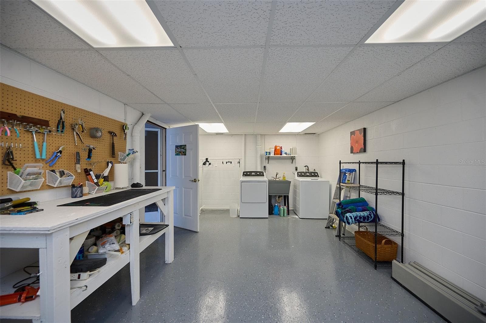 Wonderful laundry room/workshop - 3803 E BAY DR #9, HOLMES BEACH