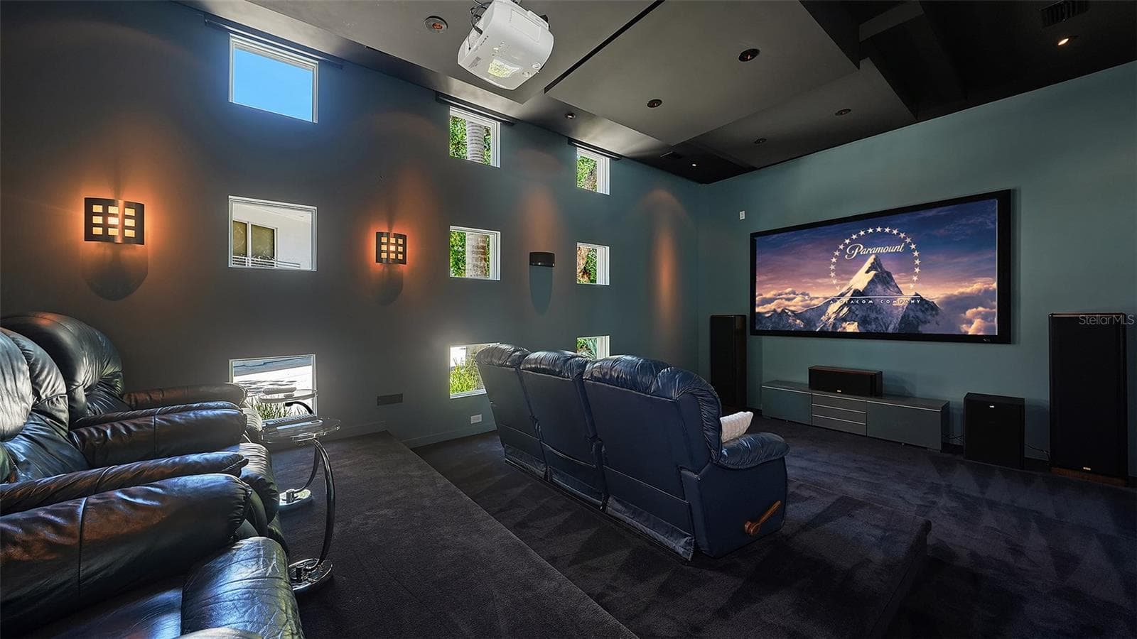 movie theater room - 4317 MIDNIGHT PASS RD, SARASOTA