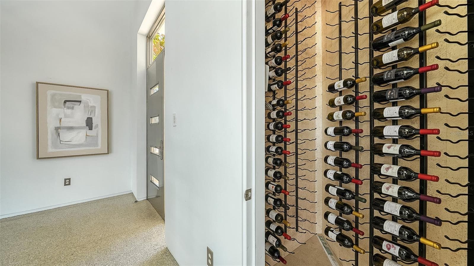 staged wine cellar - 4317 MIDNIGHT PASS RD, SARASOTA