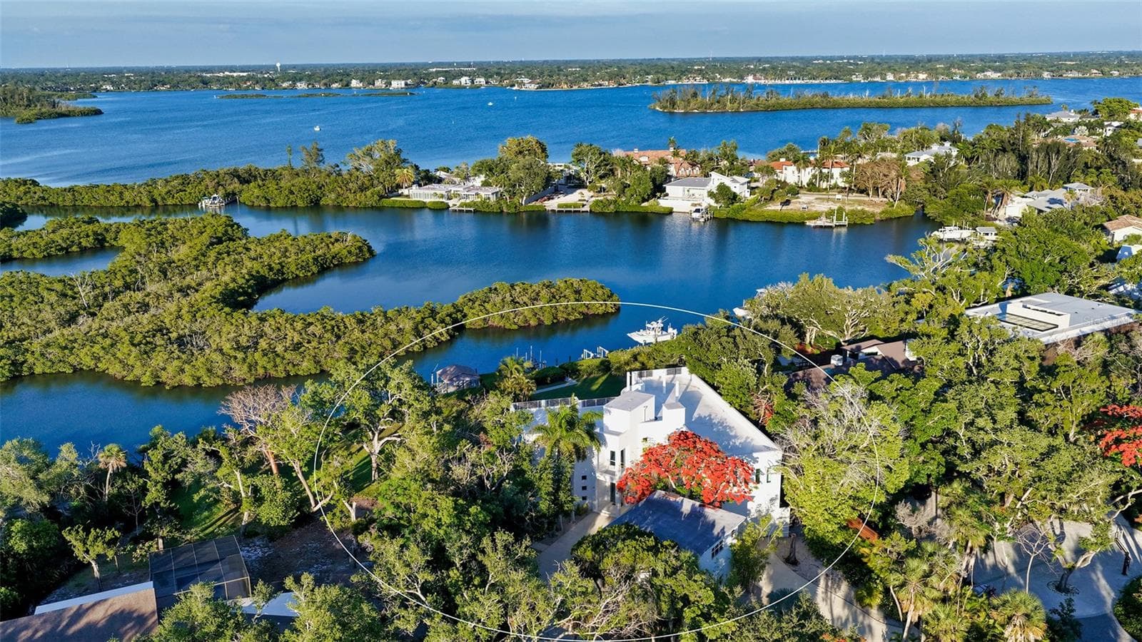 aerial view - 4317 MIDNIGHT PASS RD, SARASOTA