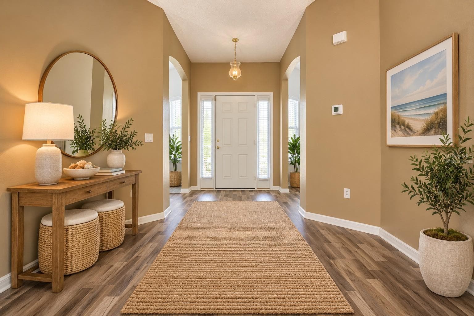 Virtually Staged Foyer - 46 LLAMA TRL, PALM COAST